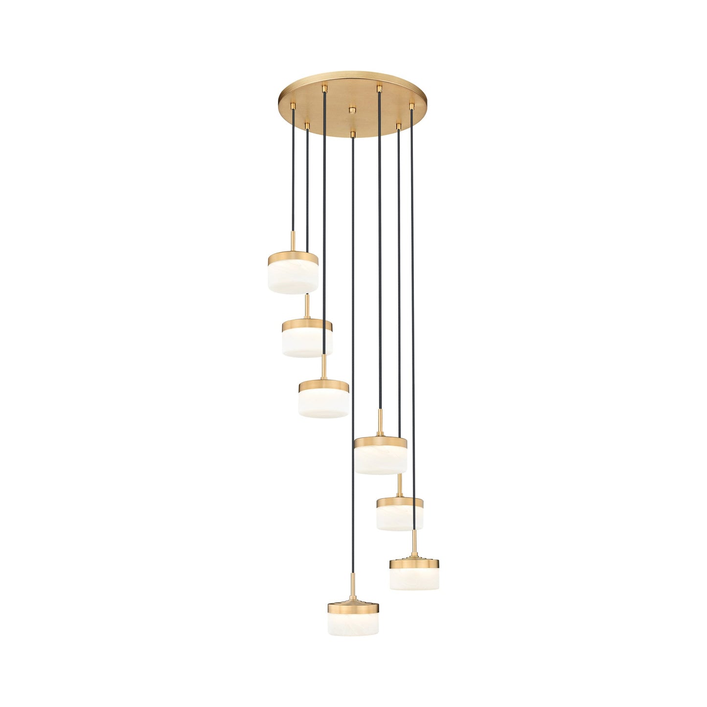 Renaud LED Chandelier in Modern Gold (7-Light).
