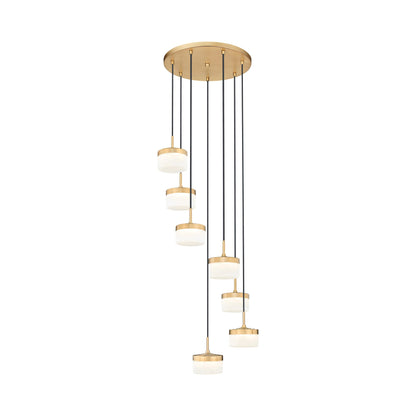 Renaud LED Chandelier in Modern Gold (7-Light).