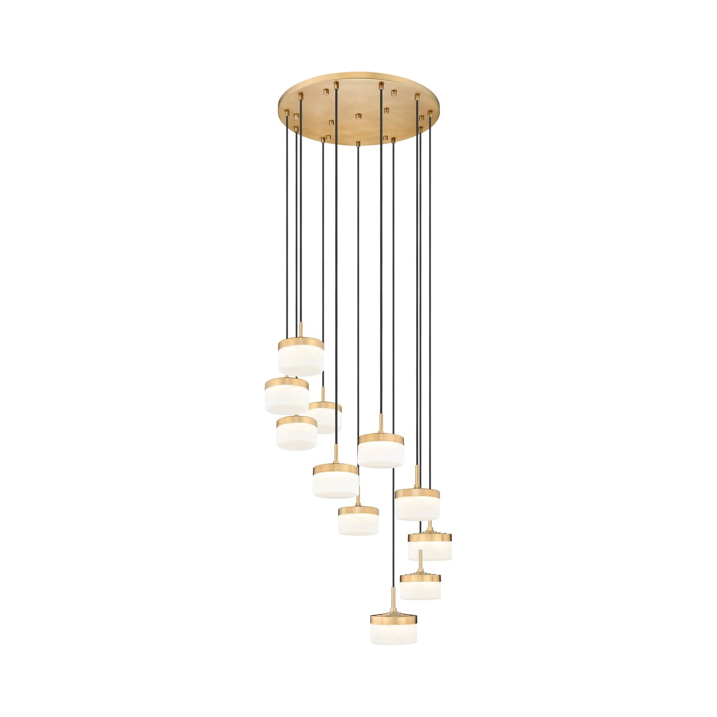 Renaud LED Chandelier in Modern Gold (11-Light).