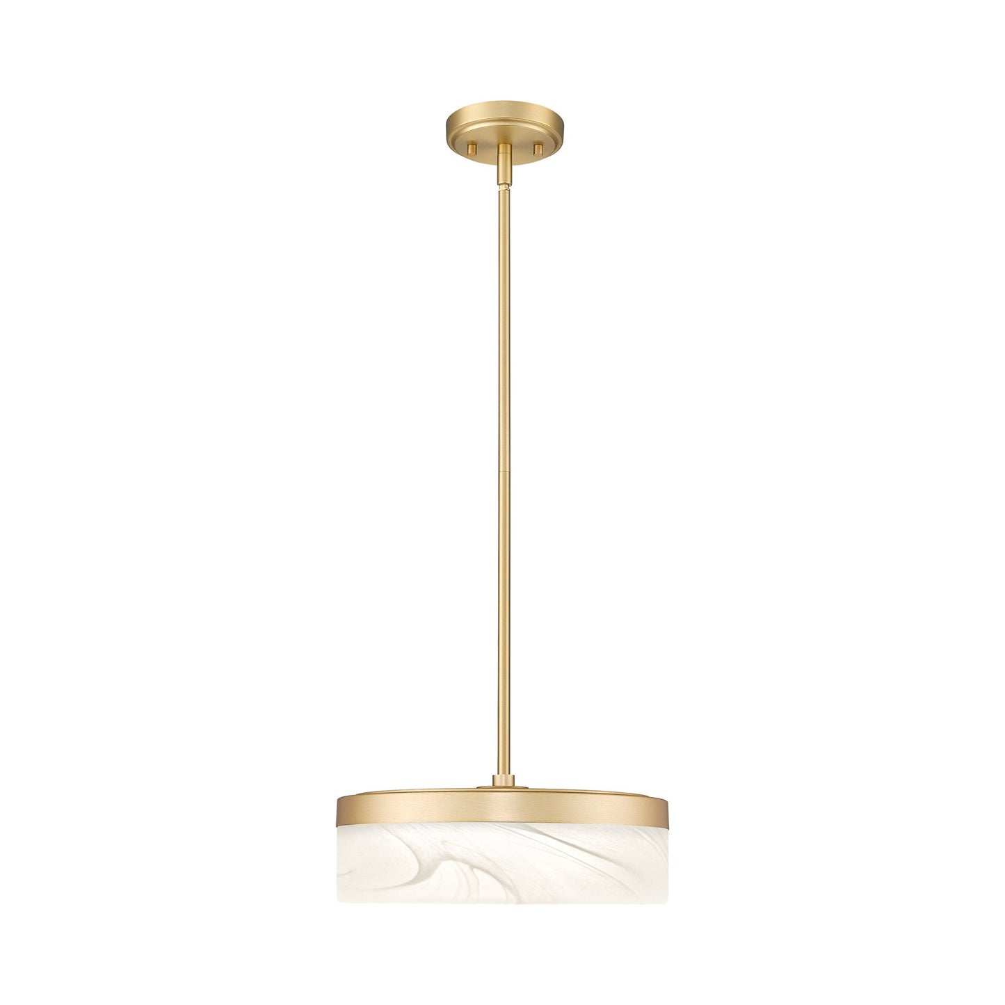 Renaud LED Pendant Light in Modern Gold (13-Inch).