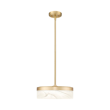 Renaud LED Pendant Light in Modern Gold (13-Inch).