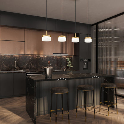 Renaud LED Pendant Light in kitchen.