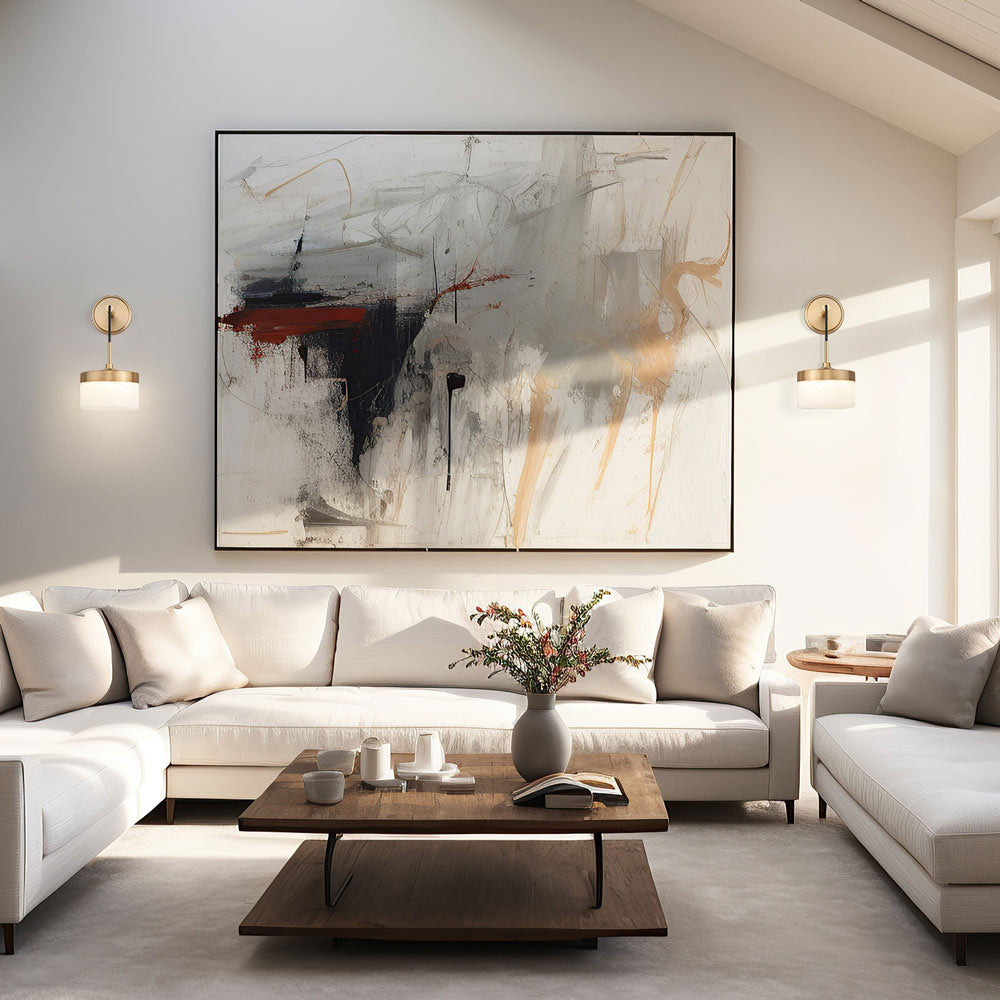 Renaud LED Wall Light in living room.