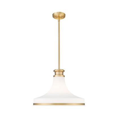 Reznor Pendant Light in Modern Gold (18-Inch).