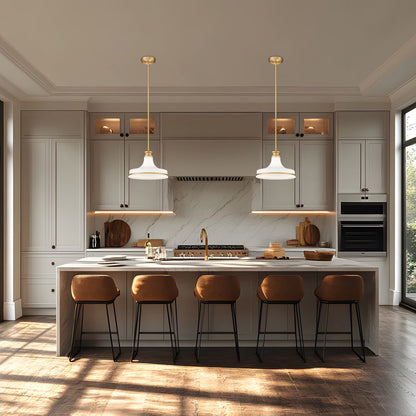 Reznor Pendant Light in kitchen.