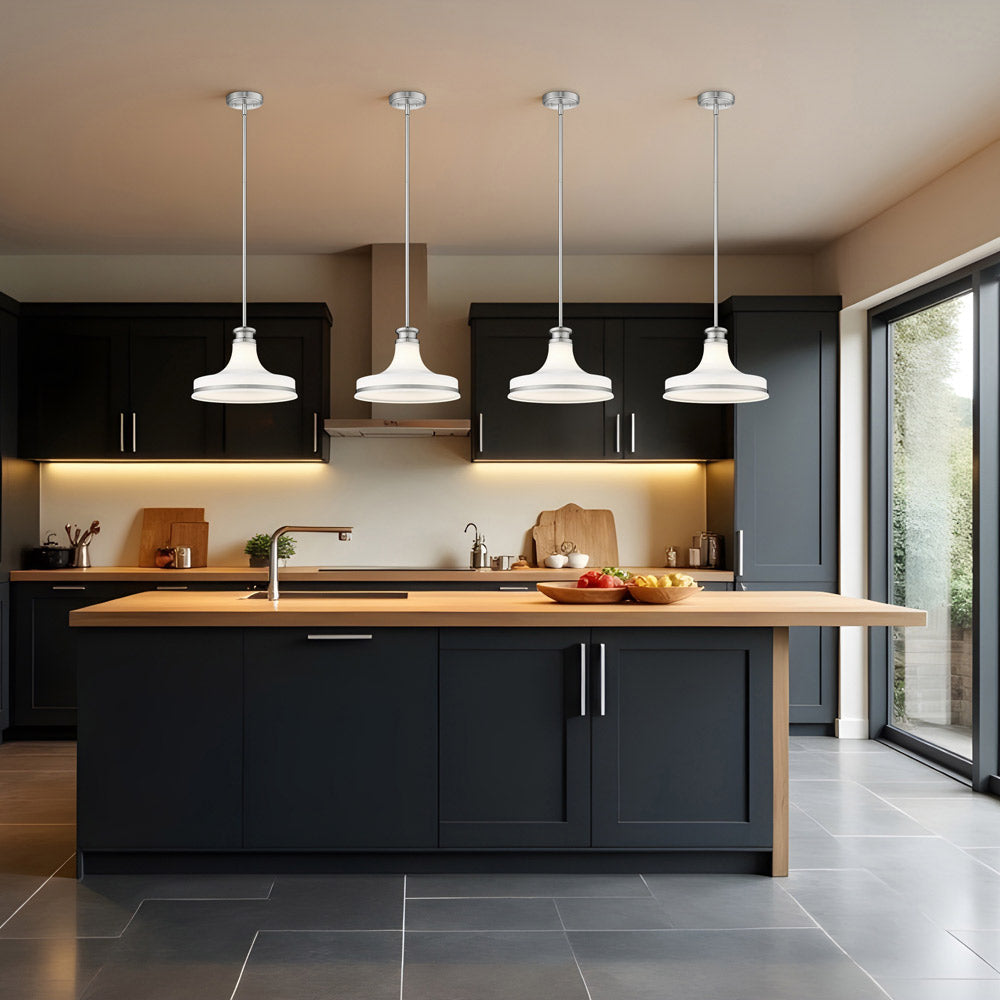 Reznor Pendant Light in kitchen.