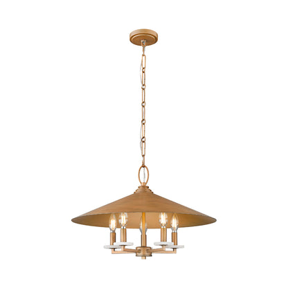Rialto Pendant Light in Signature Gold (5-Light).