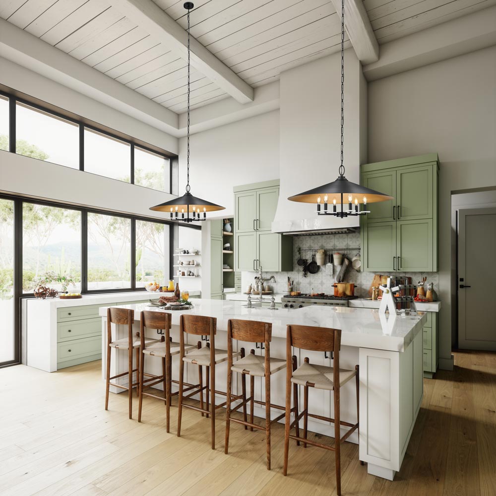 Rialto Pendant Light in kitchen.