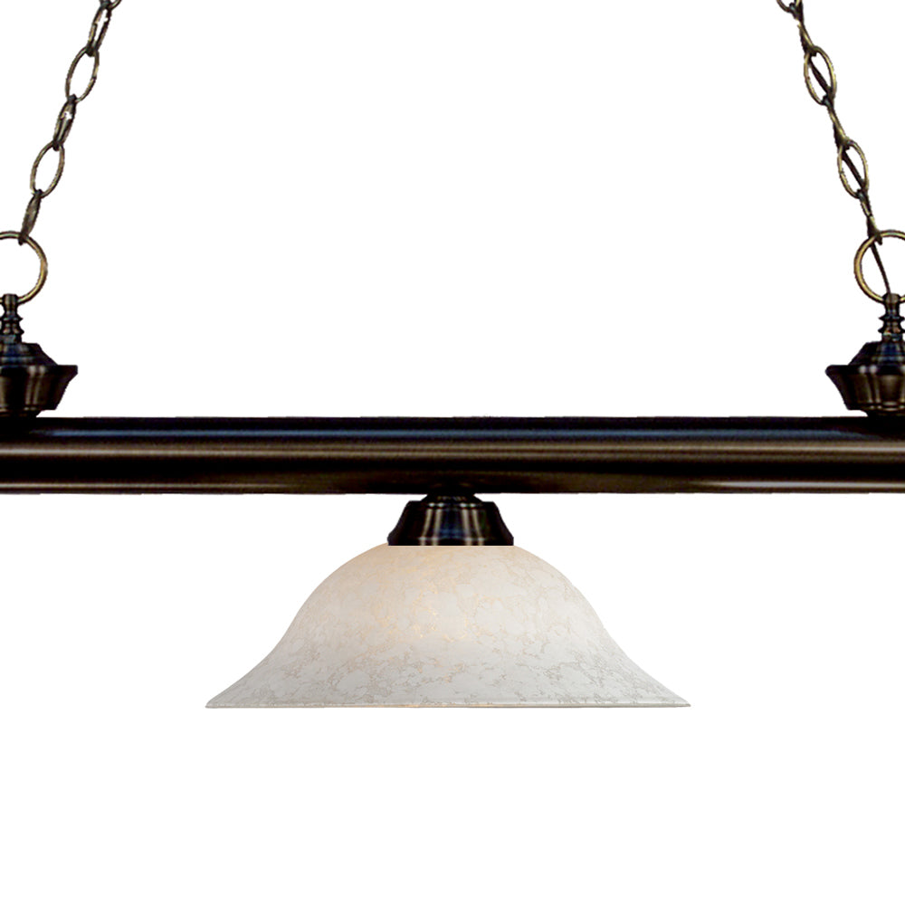 Riviera Bowl Billiard Pendant Light in Detail.