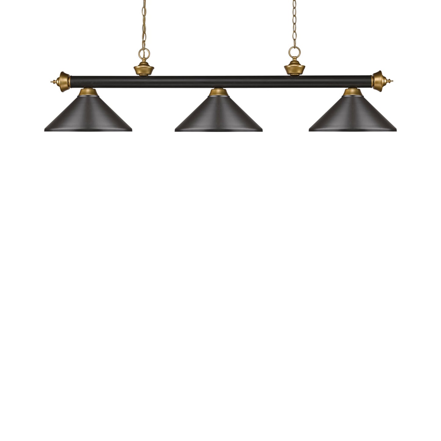 Riviera Bowl Pendant Light in Bronze/Satin Gold/Bronze.