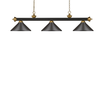 Riviera Bowl Pendant Light in Bronze/Satin Gold/Bronze.