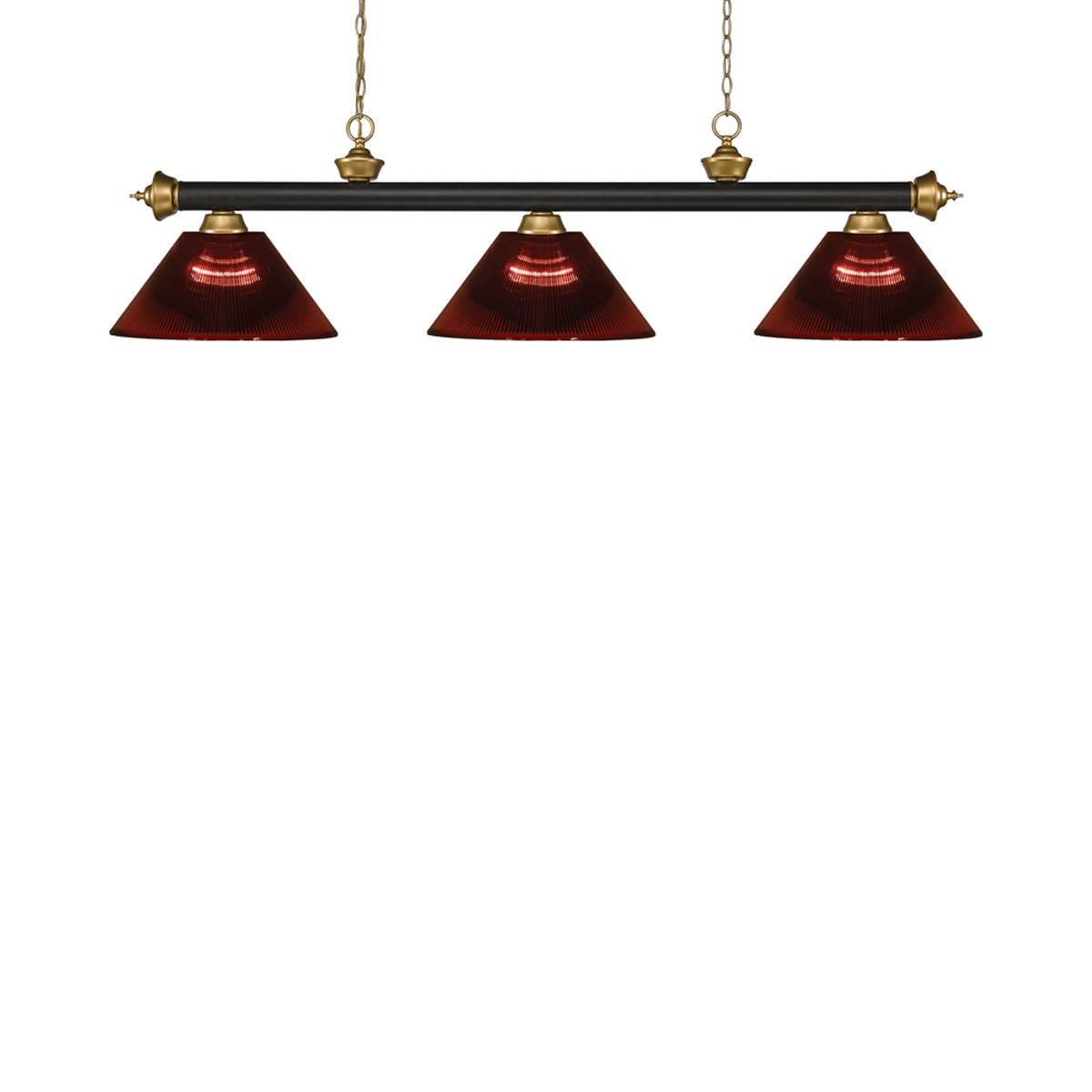Riviera Bowl Pendant Light in Bronze/Satin Gold/Burgundy.