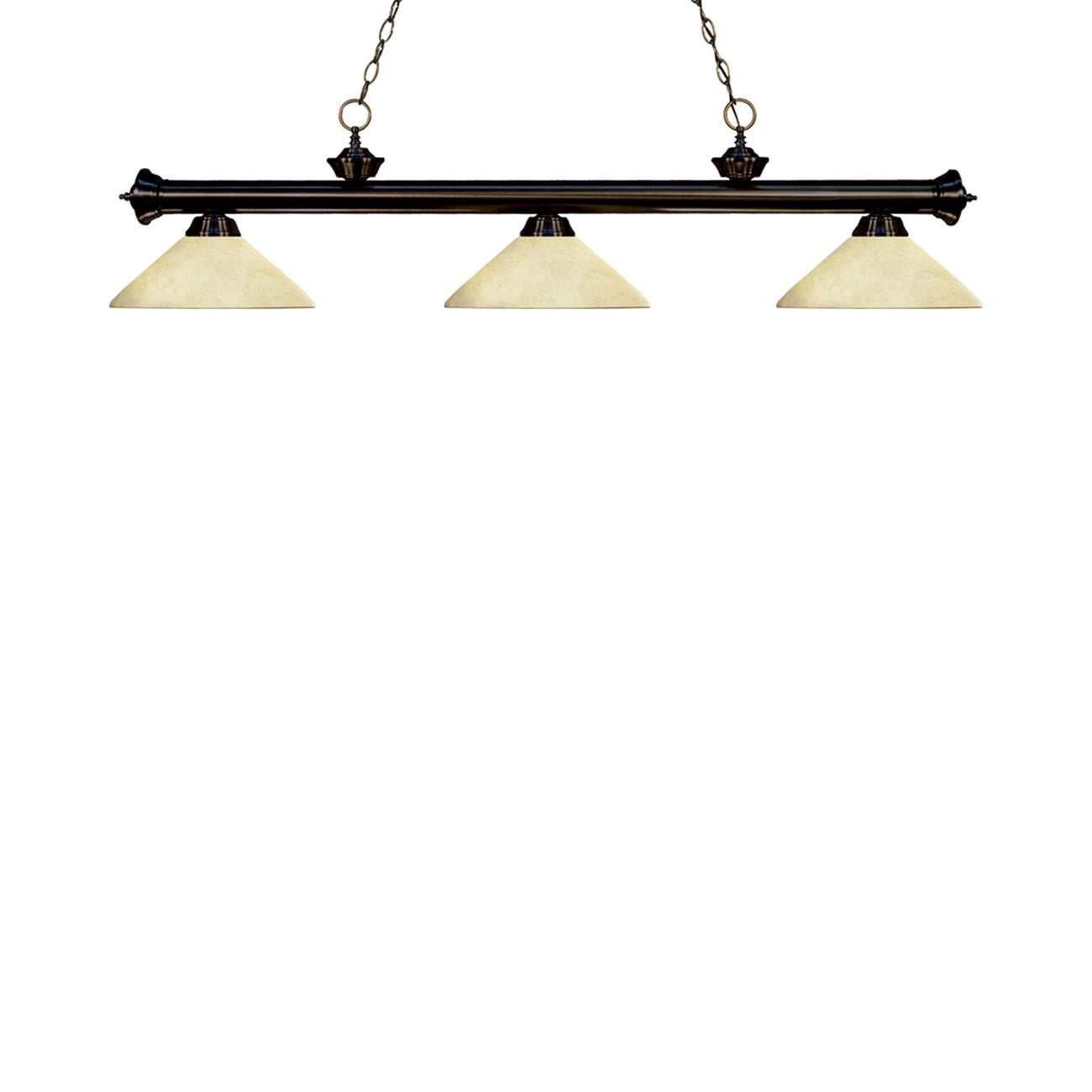 Riviera Bowl Pendant Light in Bronze/Golden Mottle.