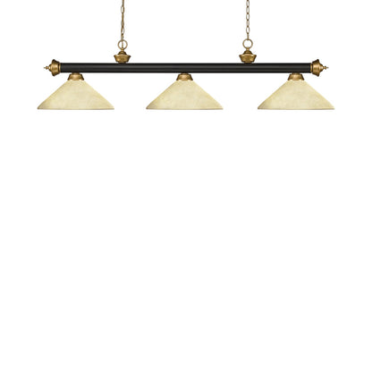 Riviera Bowl Pendant Light in Bronze/Satin Gold/Golden Mottle.