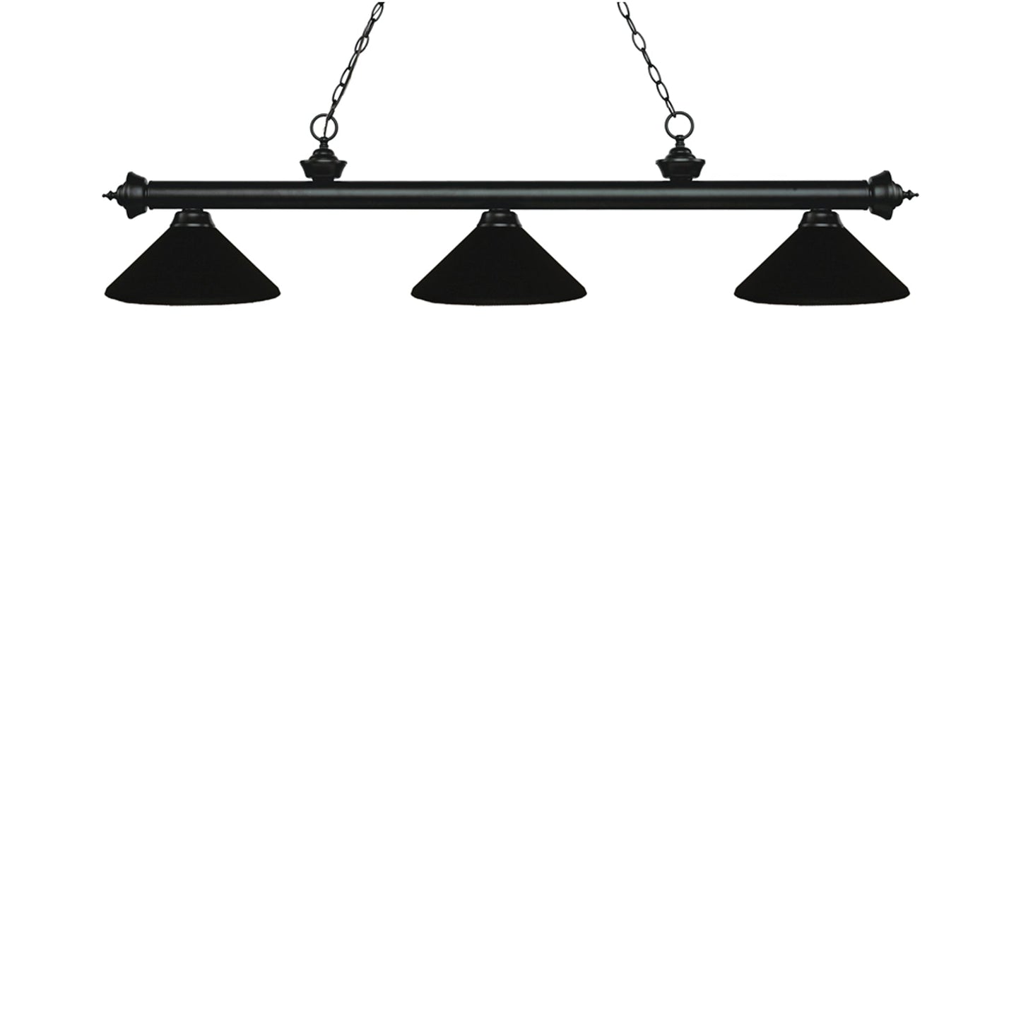 Riviera Bowl Pendant Light in Matte Black/Matte Black.
