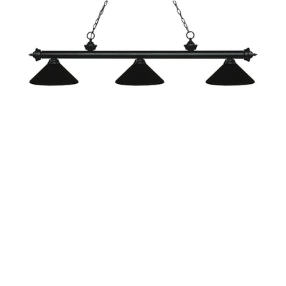 Riviera Bowl Pendant Light in Matte Black/Matte Black.