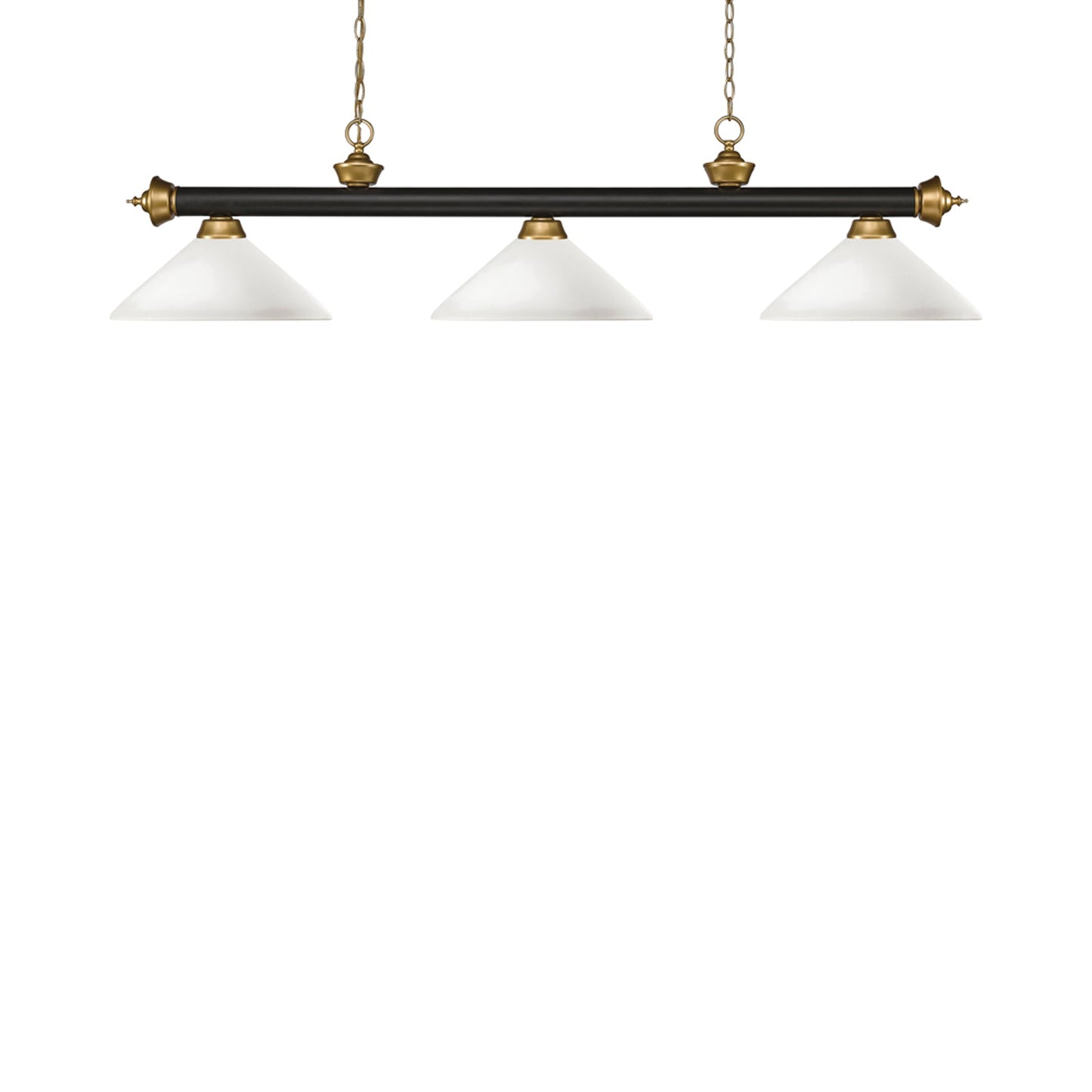 Riviera Bowl Pendant Light in Bronze/Satin Gold/Matte Opal.