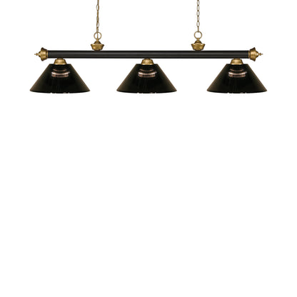 Riviera Bowl Pendant Light in Bronze/Satin Gold/Smoke.