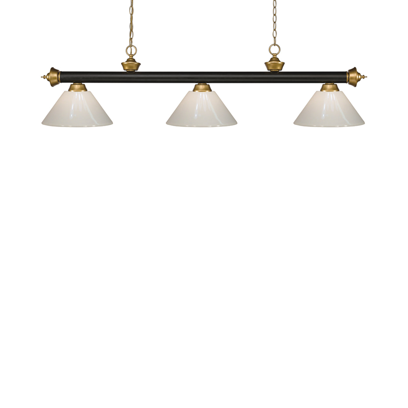 Riviera Bowl Pendant Light in Bronze/Satin Gold/White.