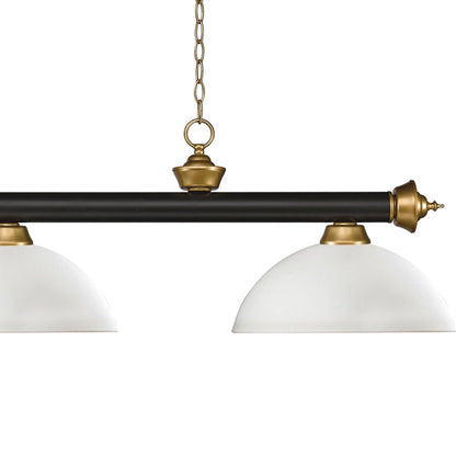 Riviera Dome Billiard Pendant Light in Detail.