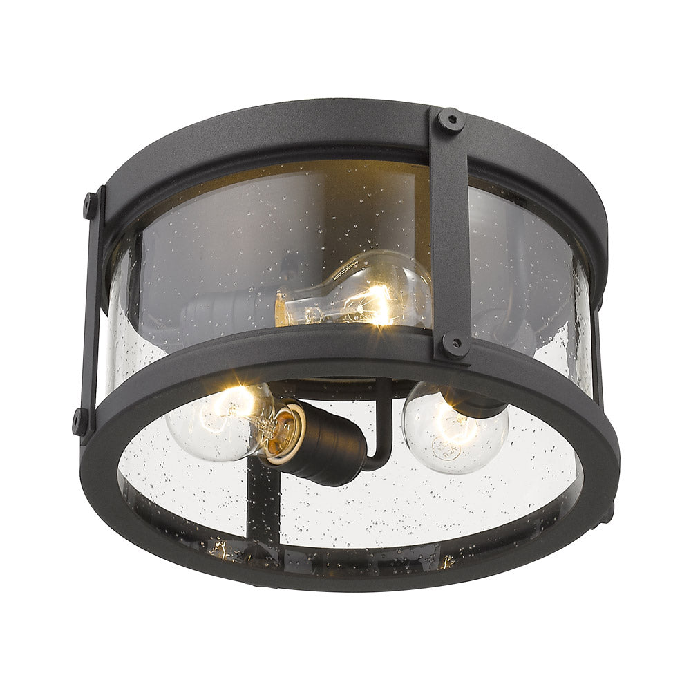 Roundhouse Outdoor Flush Mount Ceiling Light in Detail.