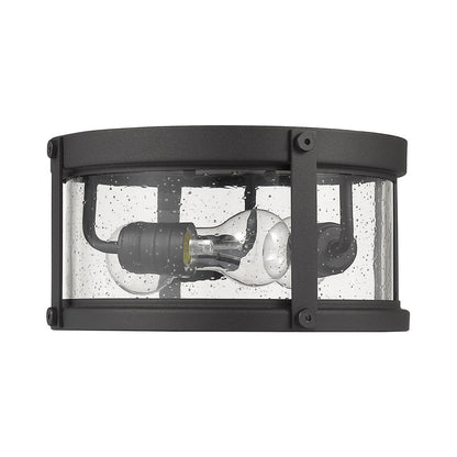 Roundhouse Outdoor Flush Mount Ceiling Light in Detail.
