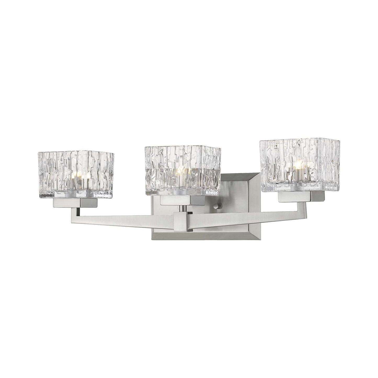 Rubicon Bath Vanity Light in Brushed Nickel (3-Light).