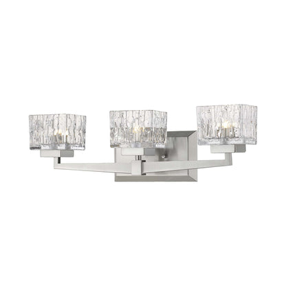 Rubicon Bath Vanity Light in Brushed Nickel (3-Light).