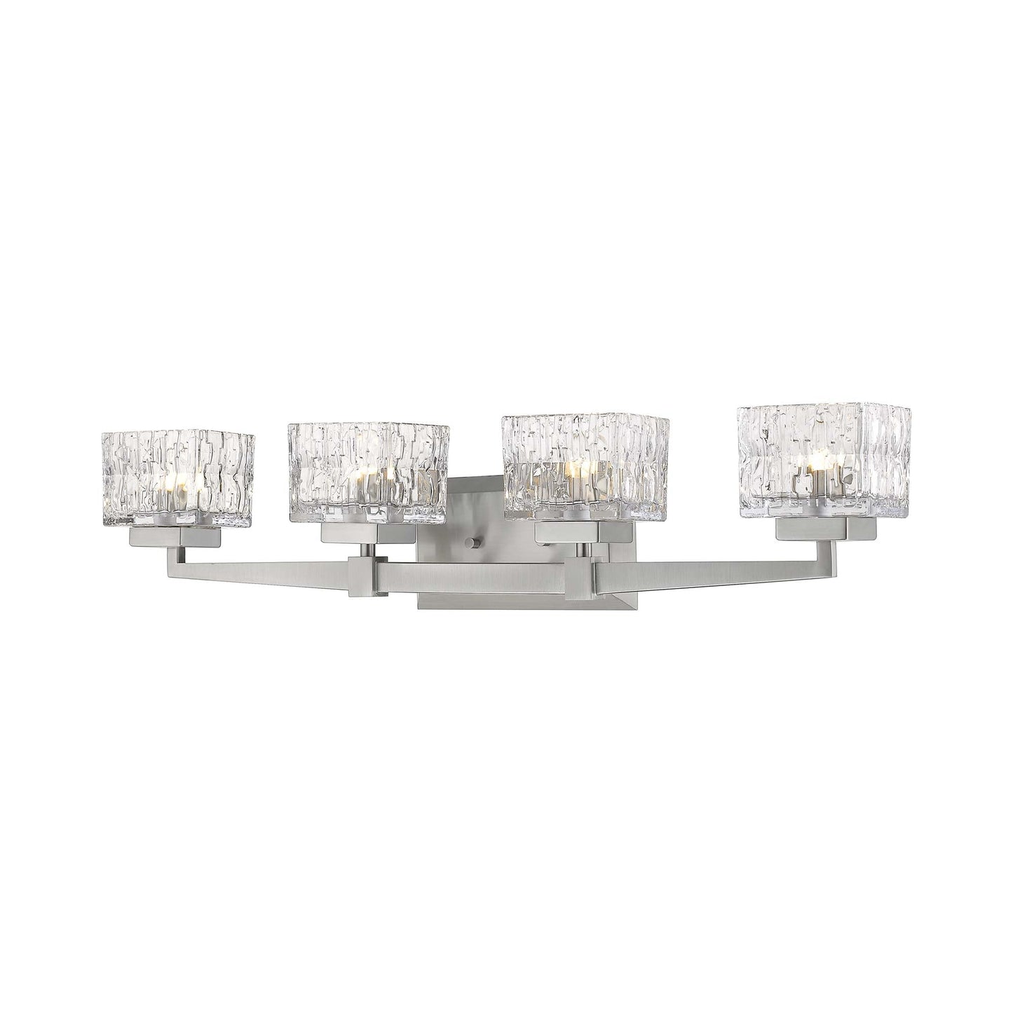 Rubicon Bath Vanity Light in Brushed Nickel (4-Light).