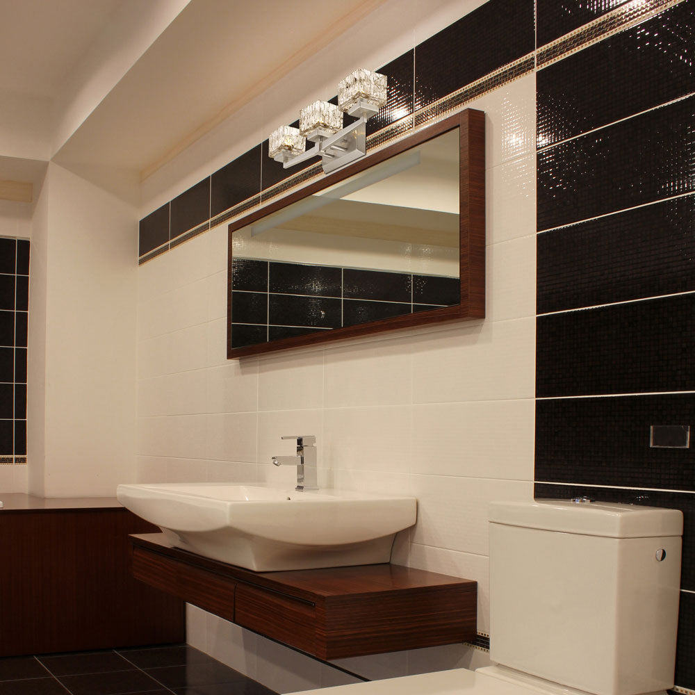 Rubicon Bath Vanity Light in bathroom.