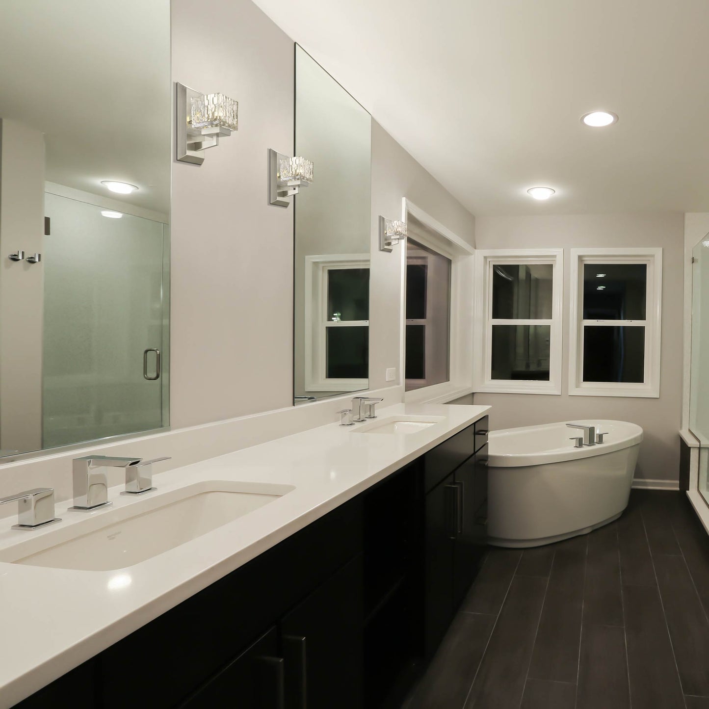Rubicon Bath Wall Light in bathroom.
