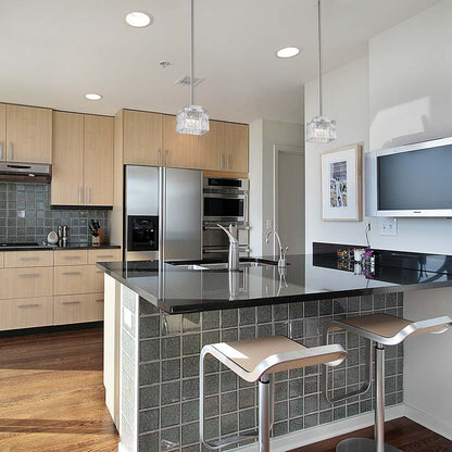 Rubicon Pendant Light in kitchen.