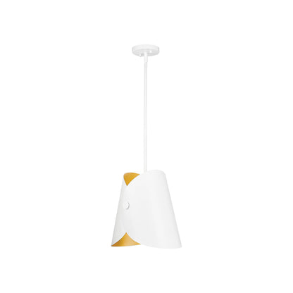 Salone Pendant Light in Matte White (10-Inch).