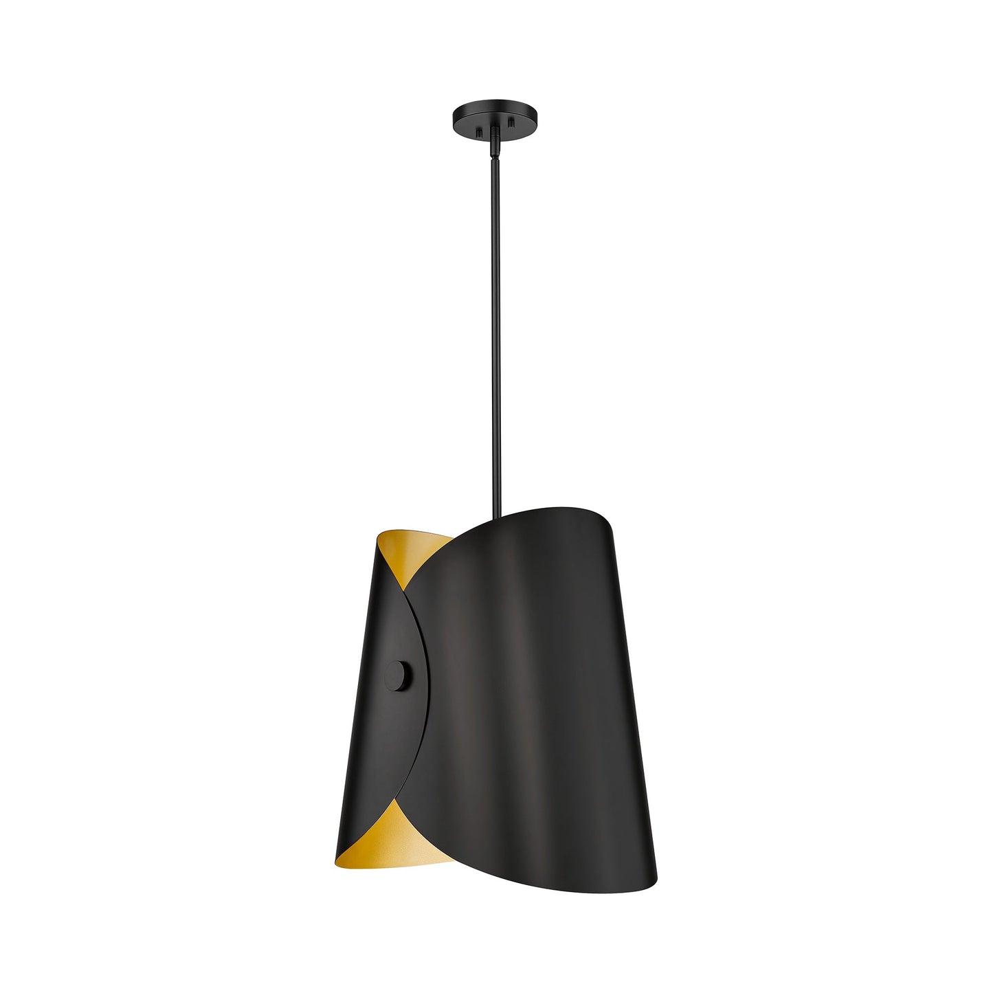 Salone Pendant Light in Matte Black (14.25-Inch).