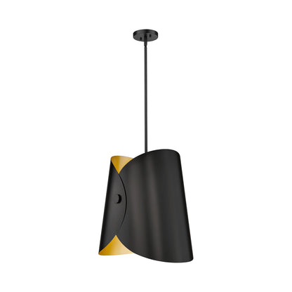 Salone Pendant Light in Matte Black (14.25-Inch).