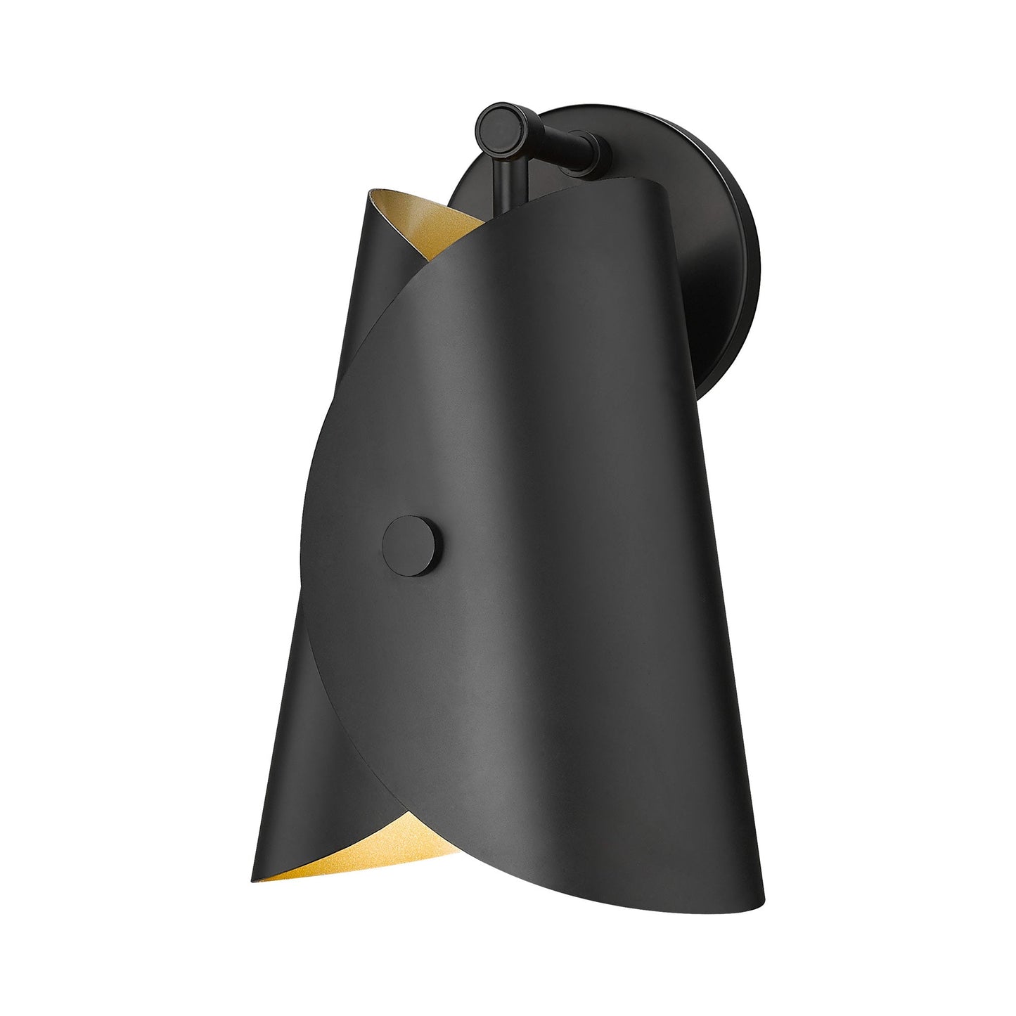 Salone Wall Light in Matte Black.