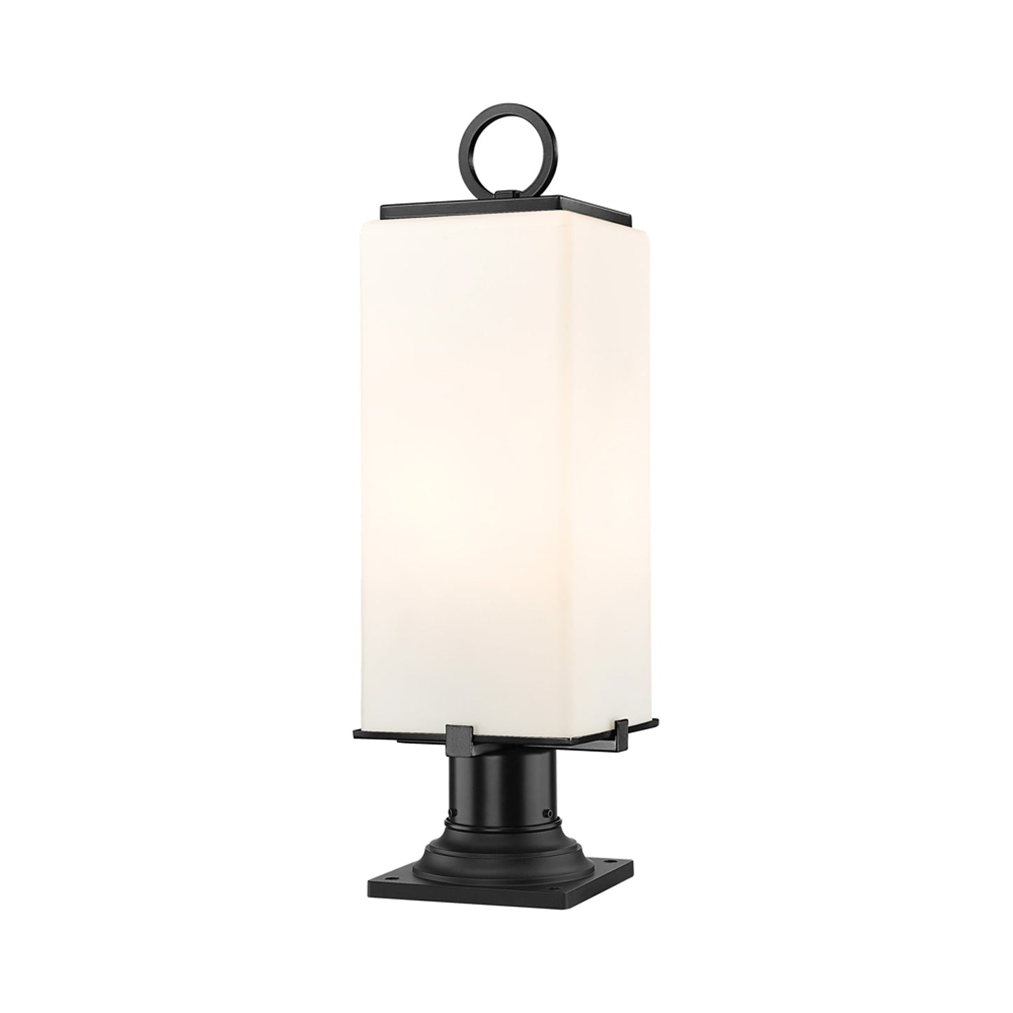 Sana 533PM Outdoor Pier Mount Light in White Opal (22.5-Inch).
