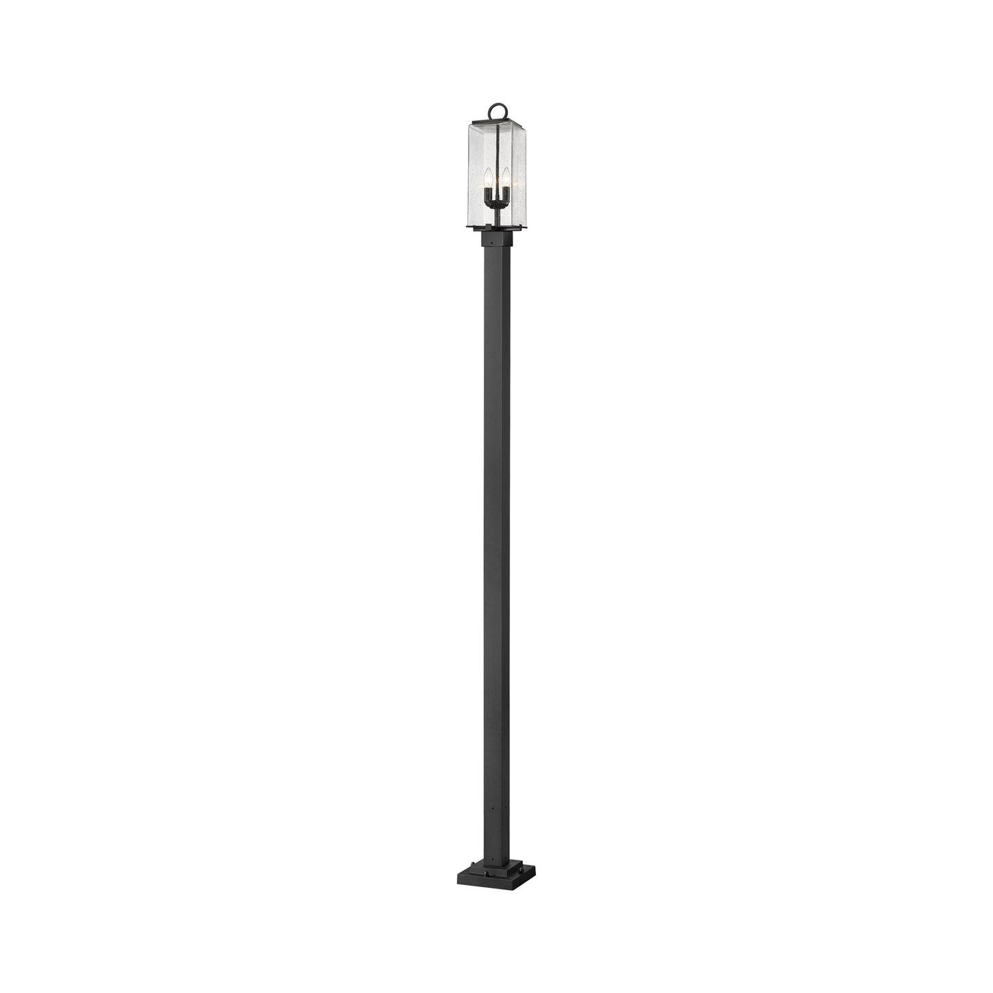 Sana 536P Outdoor Post Light in Clear Seedy (115-Inch).
