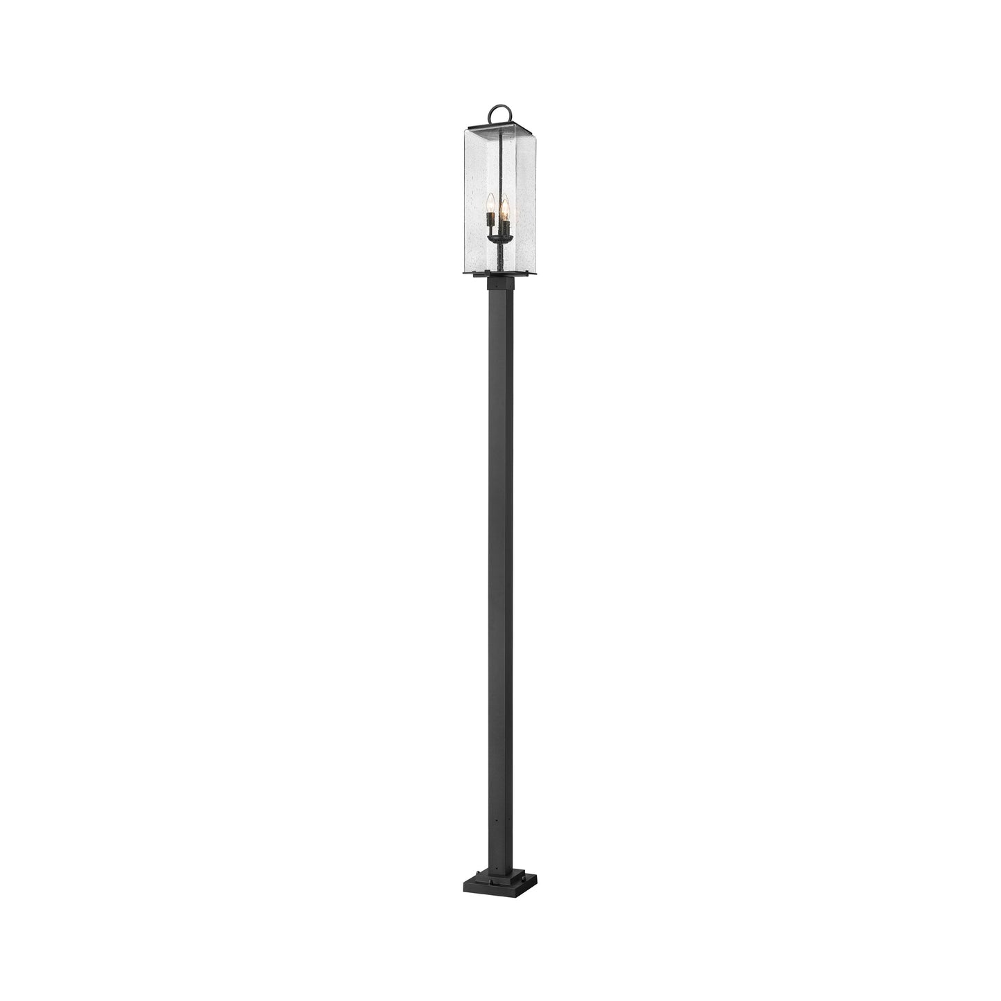 Sana 536P Outdoor Post Light in Clear Seedy (121.25-Inch).