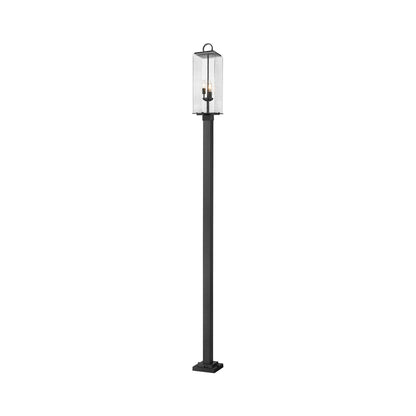 Sana 536P Outdoor Post Light in Clear Seedy (121.25-Inch).