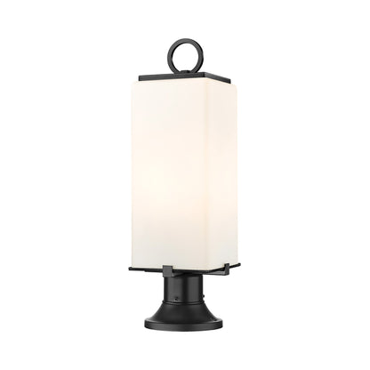 Sana 553PM Outdoor Pier Mount Light in White Opal (22.13-Inch).