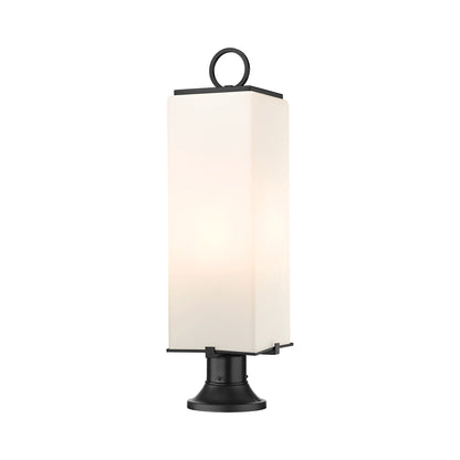 Sana 553PM Outdoor Pier Mount Light in White Opal (28.38-Inch).