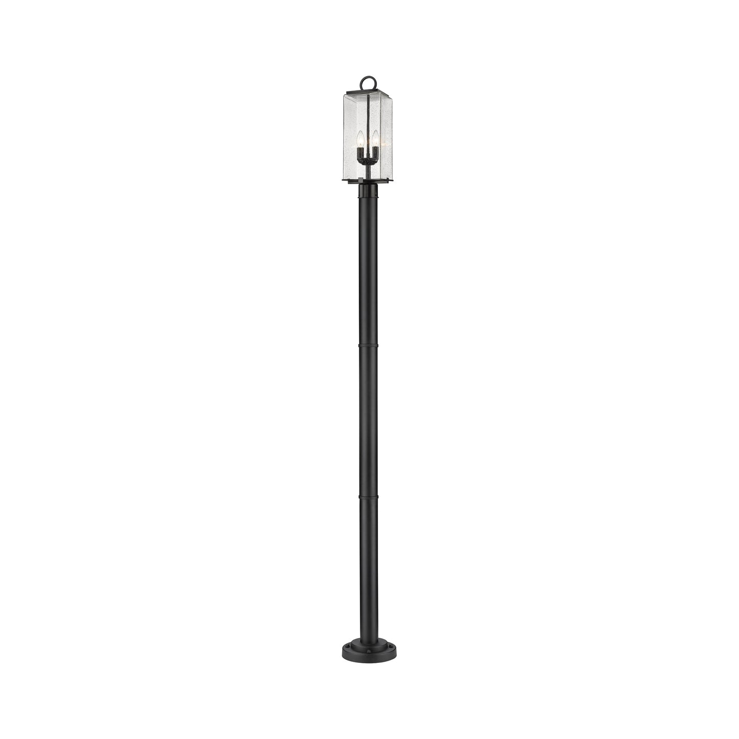 Sana 567P Outdoor Post Light in Clear Seedy (94.13-Inch).
