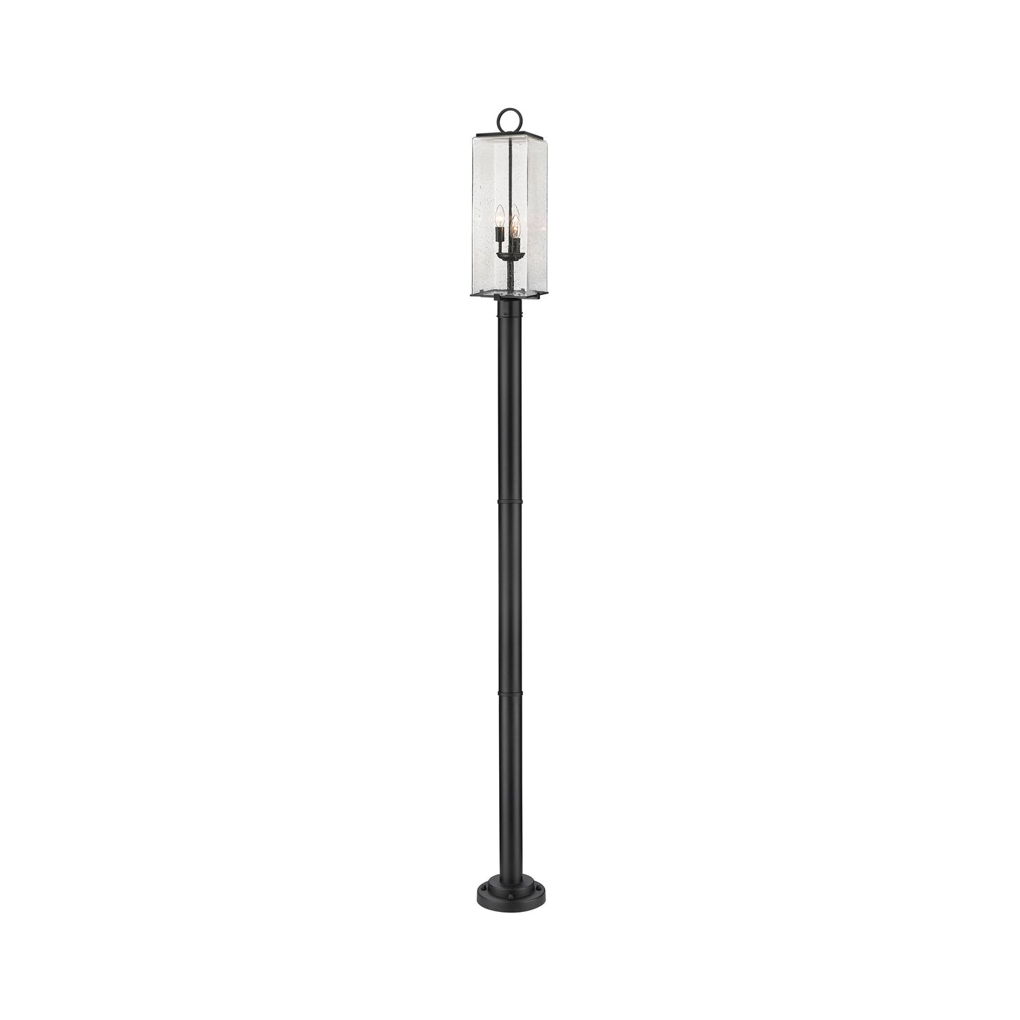 Sana 567P Outdoor Post Light in Clear Seedy (100.25-Inch).