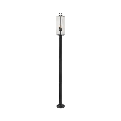 Sana 567P Outdoor Post Light in Clear Seedy (100.25-Inch).