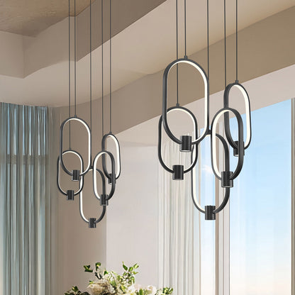 Saros LED Chandelier in Detail.