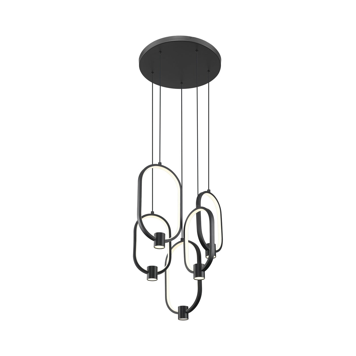 Saros LED Chandelier in Detail.