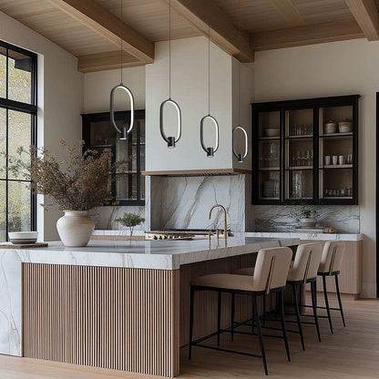 Saros LED Pendant Light in kitchen.