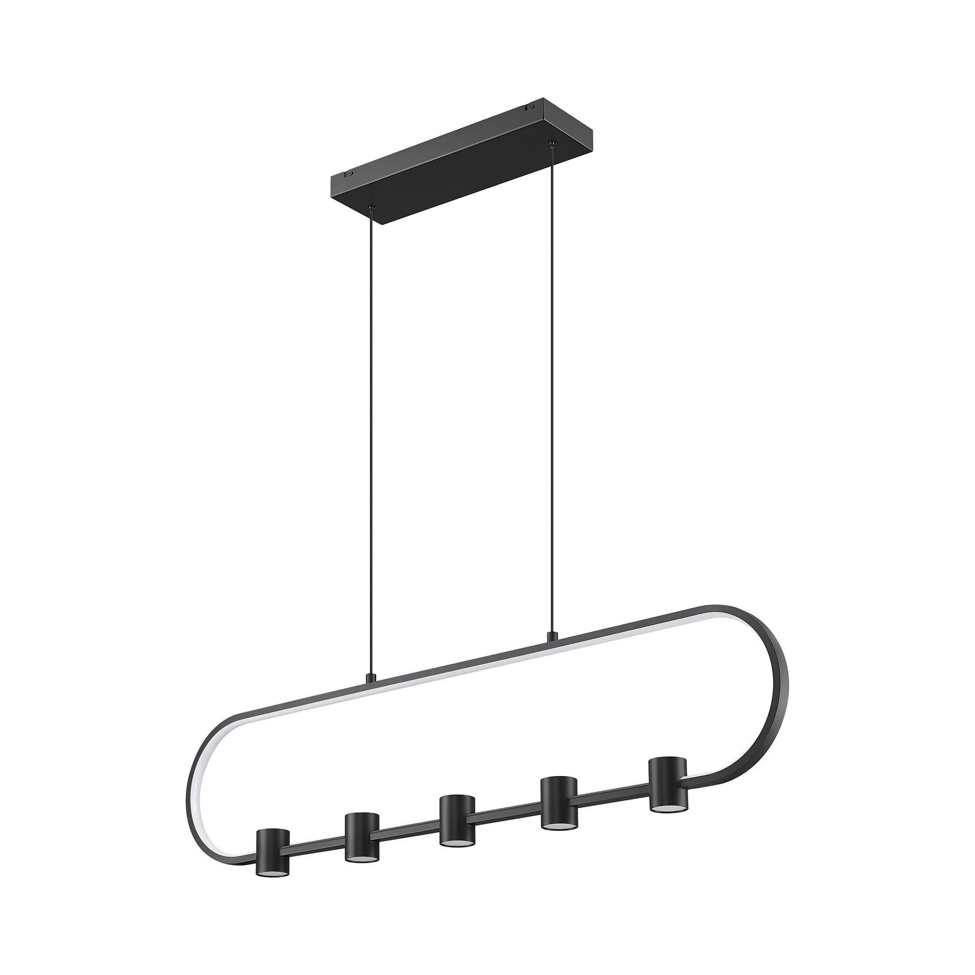 Saros Linear LED Chandelier in Detail.