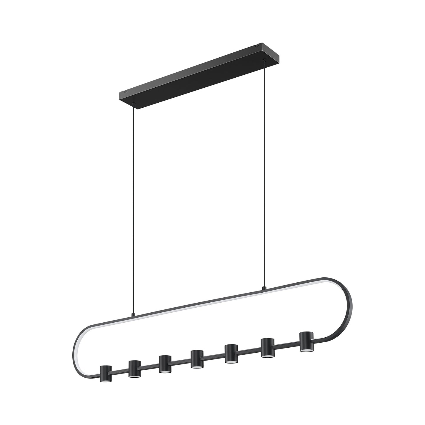 Saros Linear LED Chandelier in Detail.
